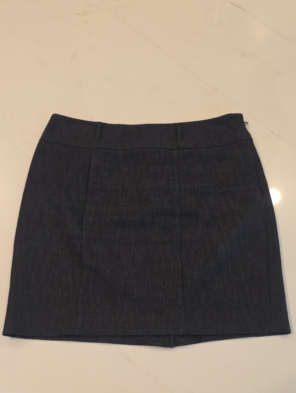Classic Dark Denim Pencil Skirt - Women's